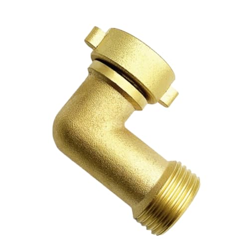 Afforstyle 90° Messing Ellenbogen-Adapter Gartenschlauch Schnellverbinder Joint Gartenbewässerung Bewässerungsarmaturen von Afforstyle