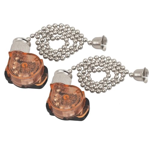 Afforstyle E87438 Lüfterlampenschalter 2er-Pack Elektrischer Zugschalter für Wandleuchten, Schranklicht und Mehr von Afforstyle