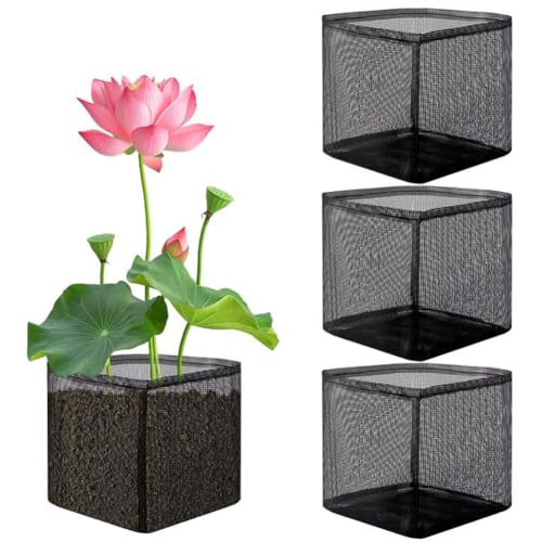 Afforstyle Teich- und Wassergarten Wiederverwendbares Quadrat -Mesh -Pflanzbeutel - 4 Pack für Den Von Wasserlilien Afforstyle Teich- und Wassergarten Wiederverwendbares Quadrat -Mesh -Pflanzbeutel - 4 Pack für Den Von Wasserlilien von Afforstyle