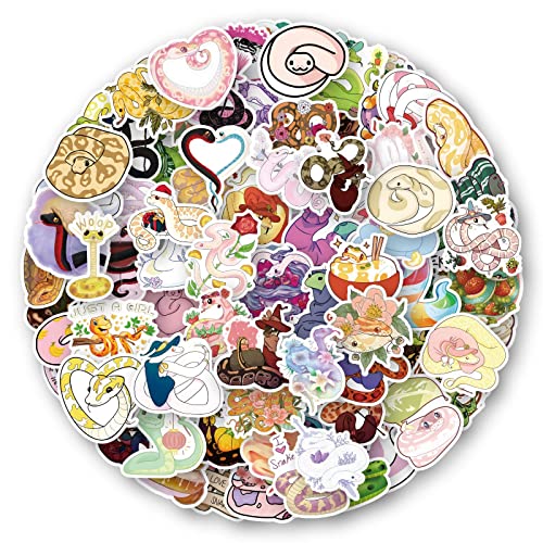 Schlange Aufkleber für Laptop (100 PCS),Geschenk für Kinder Jugendliche Erwachsene Jungen,Snake Stickers Wasserdicht Vinyl Aufkleber für Scrapbook,Skateboard,Auto,Gepäck von Affoto