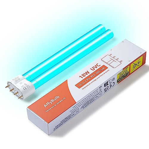 AffyBulb 18 W 2G11 PLL Ersatz-UV-Leuchtmittel, für Teich-UVC-Filter, Maschine oder Klärer von AffyBulb