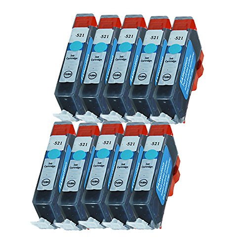 10 Druckerpatrone Tinte für Canon Pixma IP3600 IP4600 MP540 MP560 MP990 MX860 MX870 ersetzt CLI-521 von AfiD GmbH