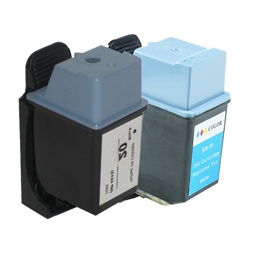 2 Refillte Tintenpatronen für HP Deskjet 610C 656CVR 656C 642C 640C 612C ersetzen HP 20/49 von AfiD GmbH