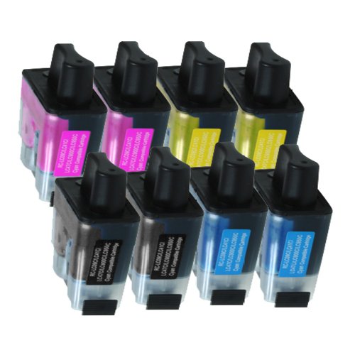 8 Druckerpatronen Tinte für Brother DCP 110C DCP 115C DCP 120C MFC 210C MFC 215C ersetzen LC-900 von AfiD GmbH