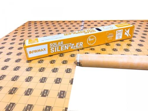 Afirmax Solar Silenzer Laminat Unterlage 1.5mm - Trittschalldämmung mit Feuchtigkeitsschutz, 6m² pro Rolle, ideal für Fußbodenheizung, schnelle Montage, umweltfreundlich und schadstofffrei. von Afirmax