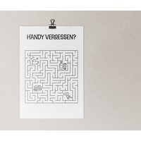 Handy Vergessen? Rätsel Poster - in Den Größen A5 A3 von AfisaArt