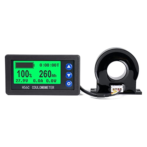 Aflytep Batteriemonitor Hall Coulomb Meter DC 8-100V 100A Lifepo4 Blei-S?Ure Li-Ion Lithium Kapazit?T Leistungsanzeige von Aflytep