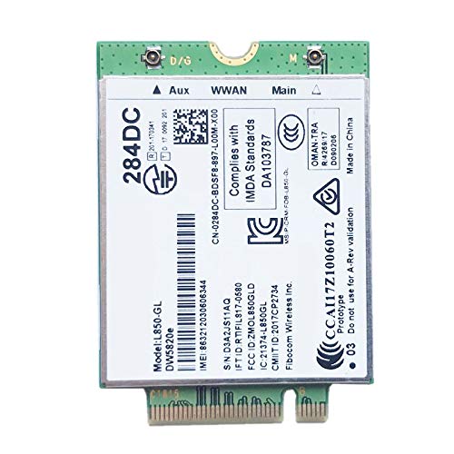 Aflytep DW5820E L850- LTE 4G Karten Modul 0284DC 284DC f¨¹r Laptop 3500 5400 von Aflytep