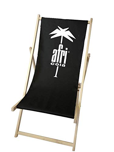 Afri Cola Liegestuhl Stuhl aus Holz Gartenliege Klappstuhl schwarz von Afri-Cola-Afri-Cola
