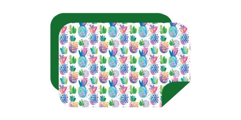 African Rainbow Craft Handtuch Bobums Mikrofaser XL Bedrucktes Handtuch - Gemusterte Kiefern von African Rainbow Craft