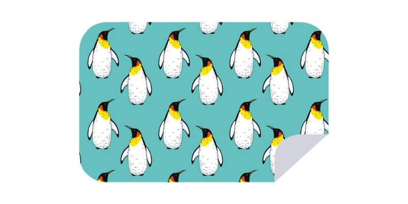 African Rainbow Craft Handtuch Bobums Mikrofaser XL Bedrucktes Handtuch - Pinguin von African Rainbow Craft