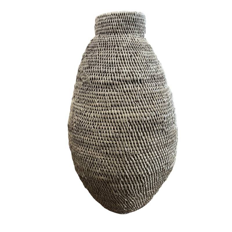 African Rainbow Craft Weidenkorb (Bohero Korb Unbemalt - Bienenstockform - (Simbabwe) - Small) von African Rainbow Craft