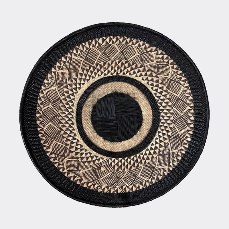 African Rainbow Craft Weidenkorb (Tonga Korb Flach - Finsternis-Geflecht - (Simbabwe) von African Rainbow Craft