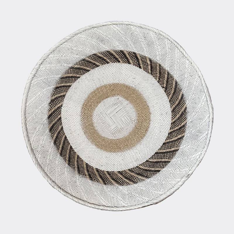 African Rainbow Craft Weidenkorb (Tonga Korb Flach - Harmonie-Ringe - (Simbabwe) von African Rainbow Craft