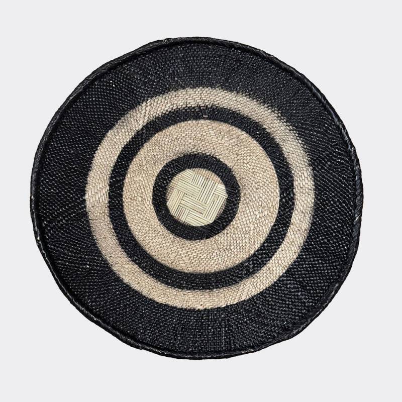 African Rainbow Craft Weidenkorb (Tonga Korb Flach - Unendliche Ringe - (Simbabwe) von African Rainbow Craft