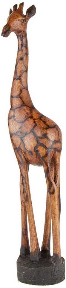 Afrika-Deko Afrikafigur Holzgiraffe Samia Authentische Afrika Deko Einzigartige Holzfigur, Handarbeit aus SIMBABWE sehr hochwertige Holz Giraffe von Afrika-Deko