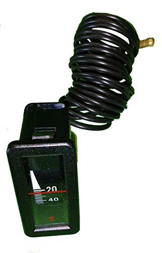 Kessel-Thermometer 25 mm x 58 mm, Einbaulage senkrecht, Anzeigebreich 0-120 °C m. Kapillarleitung 1500mm von Afriso