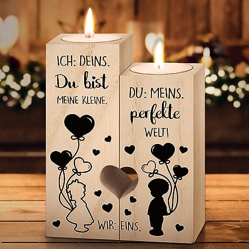 Hochzeitsgeschenke für Brautpaar, Kerzenständer Jahrestag Geschenk für Ihn Sie, Hochzeitstag Valentinstag Weihnachten Jahrestag Geschenke für Männer Frauen Paare Mann Frau von Afterprints