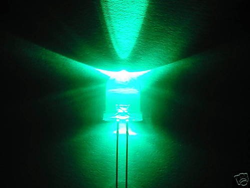 Aftertech® 10mm 10pcs ULTRA-BRIGHT GREEN LEDs 420`000mcd von AFTERTECH