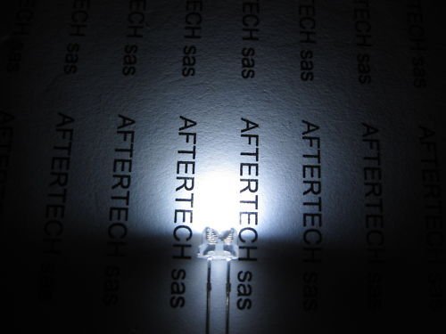 Aftertech® 5mm 20pcs WHITE LED 180GRADES STRAWHAT STRAW HAT von AFTERTECH