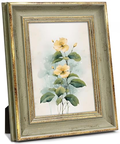 Afuly Grün Bilderrahmen 13x18 cm in Groß Linien Antike Vintage Fotorahmen Tabelle Oder Wand Weihnachten Geschenk von Afuly