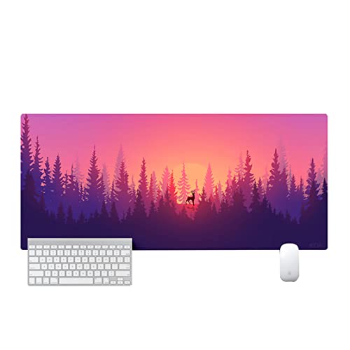 Afurdel Mauspad Gaming,800x300x3 mm Groß Mousepad mit Motiv,Gummi-Mäusepads Rutschfeste Mausmatte mit Genähte Kanten,Tischunterlage Large Size,Schreibtischunterlage von Afurdel