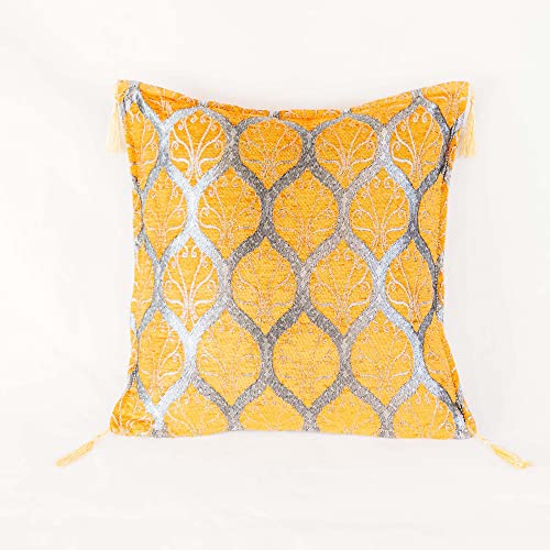 Aga's Own Dekorativer Sofa-Kissenbezug mit Reißverschluss für Schlafzimmer – Sofakissen – Perfekt für Heimdekoration, erhältlich in Mehreren Farben – Orange – orientalisches Muster (40 x 40 cm) von Aga's Own