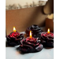 Blutige Kerzen, Rosenkerze, Halloween Design Kerze, Schwarze Rose, Geschenk Für Halloween, Freund, Gothic Kerzen Blutige Kerzen, Rosenkerze, Halloween Design Kerze, Schwarze Rose, Geschenk Für Halloween, Freund, Gothic Kerzen von AgaMakesCandles