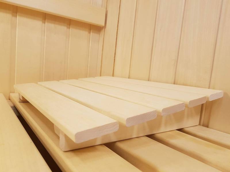 Agande Saunakopfstütze Beinauflage Rückenlehne Rückenstütze aus Espenholz Made in Europe, (1-St) von Agande