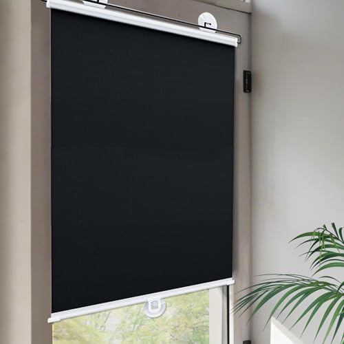 Agashi Einziehbare Saugnapfvorhänge, Verdunkelungsrollos, Kein Bohren, Lichtregulierende Fensterabdeckvorhänge, Sichtschutzrollos/W*H/60 * 125Cm/24 * 49In Agashi Einziehbare Saugnapfvorhänge, Verdunkelungsrollos, Kein Bohren, Lichtregulierende Fensterabdeckvorhänge, Sichtschutzrollos/W*H/60 * 125Cm/24 * 49In von Agashi