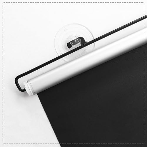Agashi Einziehbare Verdunkelungsrollos, Schwarze Sonnenschutz-Rollos, Tragbare Sichtschutzvorhänge, Bohrfreie Montage/W*H/55 * 180Cm/22 * 71In von Agashi
