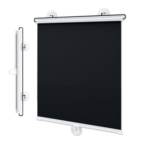 Agashi Verdunkelungsrollos, Einziehbare Sonnenschutzrollos, Rollos Mit Saugnäpfen, Temporäre Sichtschutzvorhänfür Fenster/W*H/35 * 180Cm/14 * 71In von Agashi