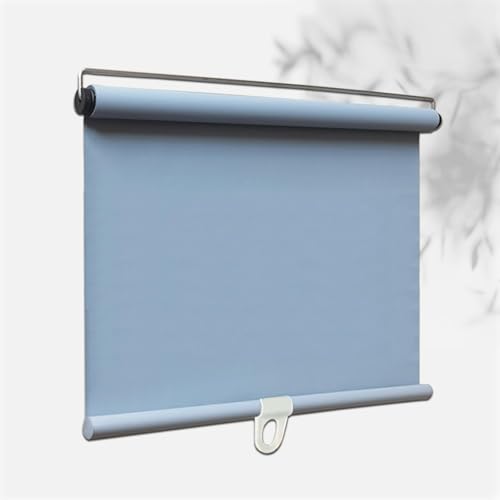 Agashi Verdunkelungsrollos Und -Jalousien, Mit Federsystem, Automatisch Einziehbar, Ohne Bohren, Temporäre Tragbare Fensterabdeckvorhänge/Gray/32 * 200Cm(12.6 * 78.7In) von Agashi