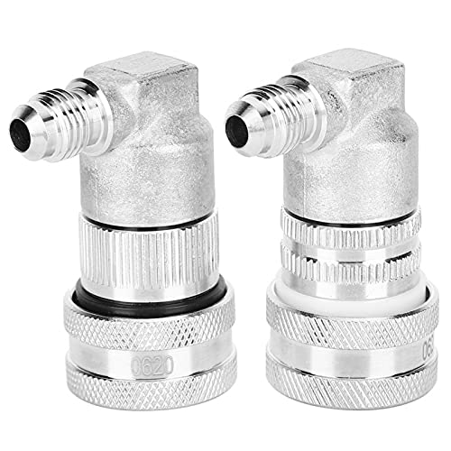 2PCs Keg Coupler Adapter, Beer Keg Coupler Beer Quick Disconnects Dispenser Edelstahl-Kugelschloss MFL1/4-Zoll von Agatige