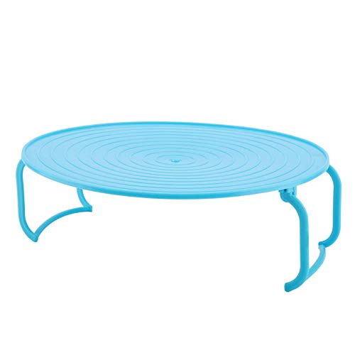 3-in-1-Mikrowellen-Teller-Stapel, multifunktionales Mikrowellen-Rack-Tablett aus Kunststoff, geschichtetes Dampfregal, Mikrowellen-Speck-Tablett mit klappbarem Bein für Mikrowelle von Agatige