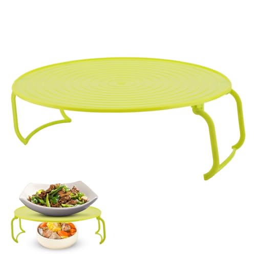 3-in-1-Mikrowellen-Tellerstapler, multifunktionaler Mikrowellen-Rack aus Kunststoff, geschichteter Dampfgarer mit klappbarem Bein für den Mikrowellenherd 3-in-1-Mikrowellen-Tellerstapler, multifunktionaler Mikrowellen-Rack aus Kunststoff, geschichteter Dampfgarer mit klappbarem Bein für den Mikrowellenherd von Agatige