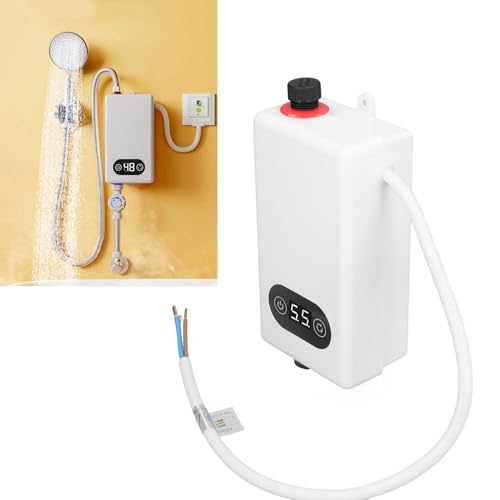 3400W Instant Electric Warmwasserbereiter mit Speicherfrequenzumwandlungsumwandlungstemperatur Temperatur Tankless Heizung G1/2 -Anpassung (vertikale Installation erforderlich) von Agatige