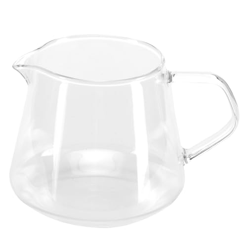 400 ml Kaffeeglasserver, Mini transparent Antiscalding Coffee Sharing Cup Tasse kleiner Tee Carafe Tea Pitcher für Home Office Travel (650 ml) von Agatige