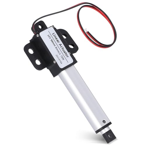 Mini-elektrische Linearantriebe, Mini Electric Linear Motion Actuator, 50 mm Linearaktuator, 50mm-8mm/s-70N 12 V DC Mini Electric Lineartechnik Aktuatoren Motor Interner Endschalter von Agatige
