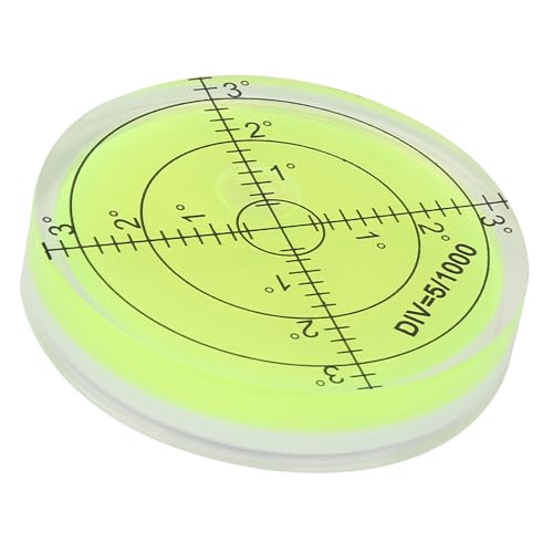 60 mm rundes Blasenpegel -Werkzeug, hohe Präzisionskreishorizontaler Perle mit Skalierungsring für elektronische Skala -Kamera -Plattformen von Agatige