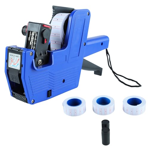 8 Ziffern Preis Numerischer Tag -Hersteller, Labberpreis Labberer Numerical Pricing Tool PREIS MACHTE MIT 3 ROLLS Label Papier 2 Tintenrad für Einzelhandelsgeschäfte Büros von Agatige