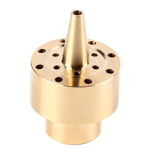 Agatige 1/4 "/1/2" 3/4 "Messingbrunnen Düse, Säulengarten Teich Fontain Wasserdüse Sprinkler Spray Head für Gartenteiche (1/2 ") von Agatige