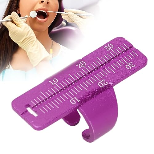 Endo -Messring, Aluminiumlegierung Endo -Messgerät Finger Lineal Endodontic File Lineal Endodontic Span Messmaßstab Instrumente Ring Zahnwurzelkanalmessungsinstrument für Zahnhäuser oder Kliniken von Agatige