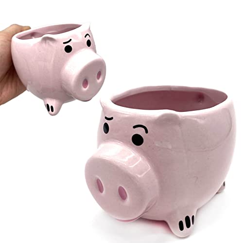 Agatige Schwein-Kaffeetasse, 3D-Rosa, süßes Schwein, Porzellan, Wasserbecher, Keramik-Teebecher, Tierbecher, Milchbecher, Keramik-Teetassen für Zuhause und Büro von Agatige