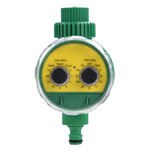 Agatige Wassertimer für Gartenschlauch, Multi -Funktion Zwei -Zifferblatt automatischer elektronischer Wassertimer Gartenbewässerung Controller für Balkon von Agatige