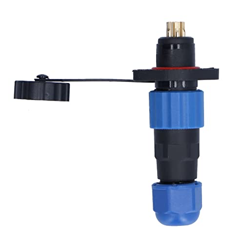 Agatige wasserdichte IP68-Steckdose, Luftfahrt-Steckdosen-Stecker-Buchsen-Flanschhalterung für industrielle Stromversorgung SP13(6 cores (250V 5A)) von Agatige