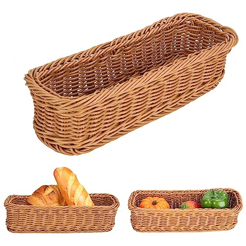 Brotbehälter, geflochtene Körbe zur Aufbewahrung, zum Servieren von Brot, für Restaurants oder in der Küche(L) von Agatige