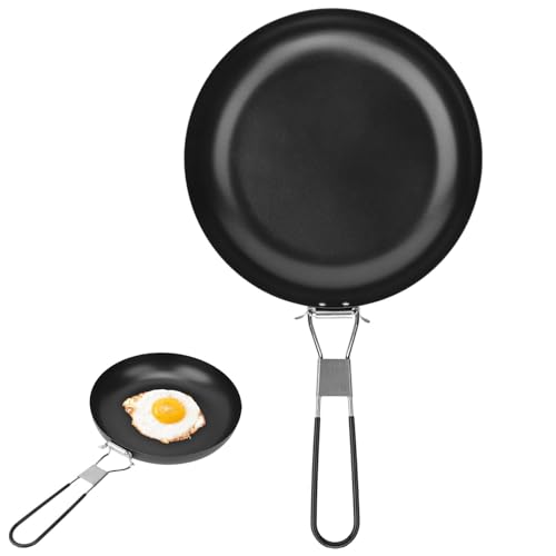 Camping-Kochgeschirr, Tragbare Pfanne Für Den Außenbereich, Faltbares Kochgeschirr, Antihaft-Pfanne, Kochen, Braten, Camping, Picknick, Wanderutensilien Für Das Wandern Im Freien von Agatige