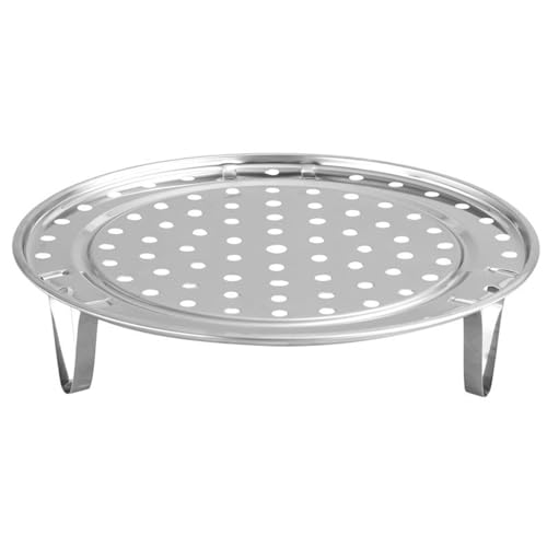 Dampfgestell aus Edelstahl mit abnehmbaren Beinen, Multi -Sorte -Dampfschalenständer zum Kochen von Brotknödeln Mesh Design für gleichmäßige Wärmezirkulation Proof Küchenwerkzeug (24 cm) von Agatige