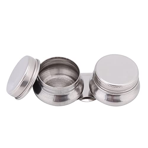 Doppelpalette Tasse, Edelstahl großer Ölfarbe Megilp Turpentin -Lösungsmittelbehälter mit Deckel für Ölterpentin und Megilp von Agatige